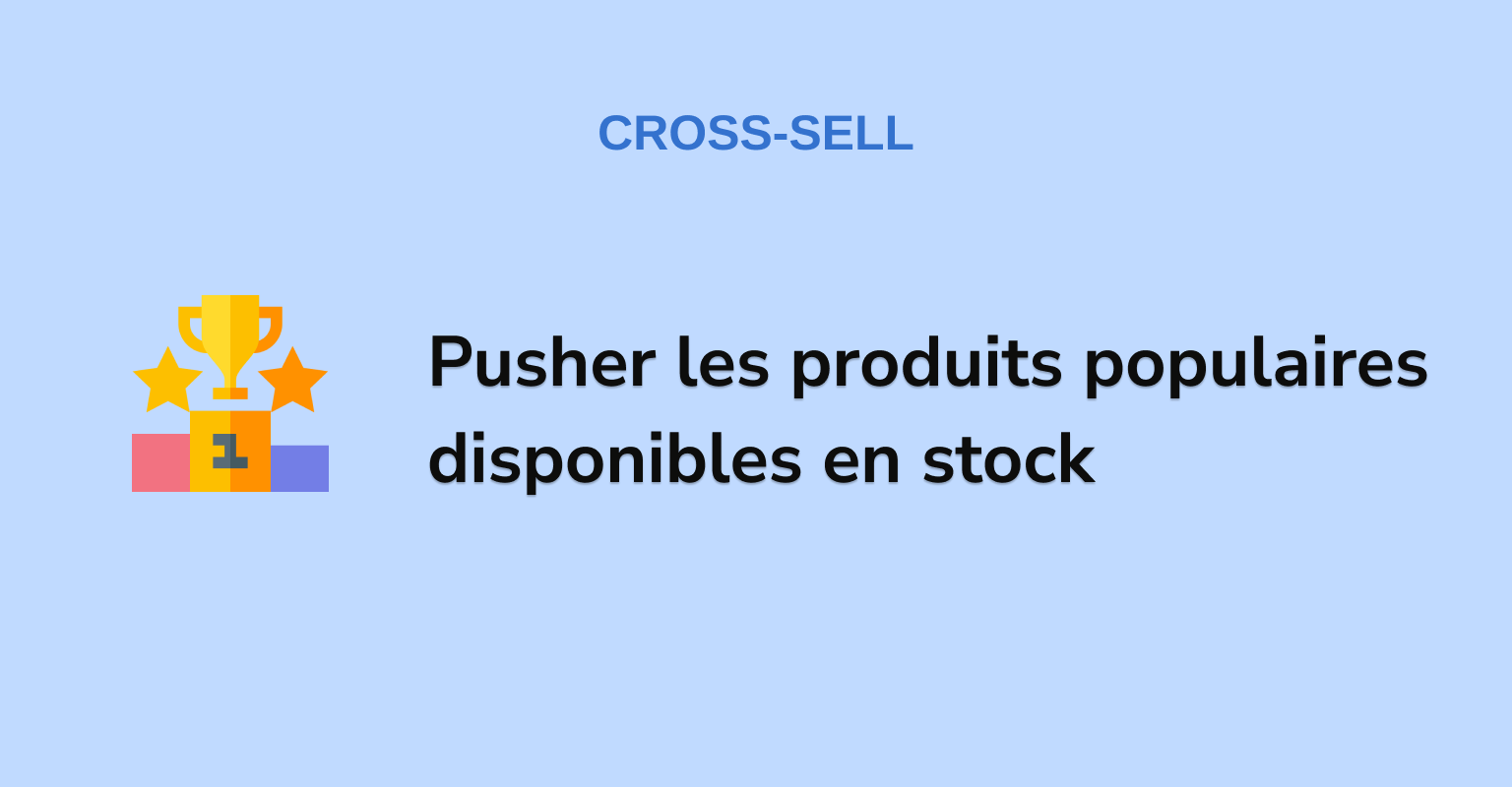 Push popular products in stock