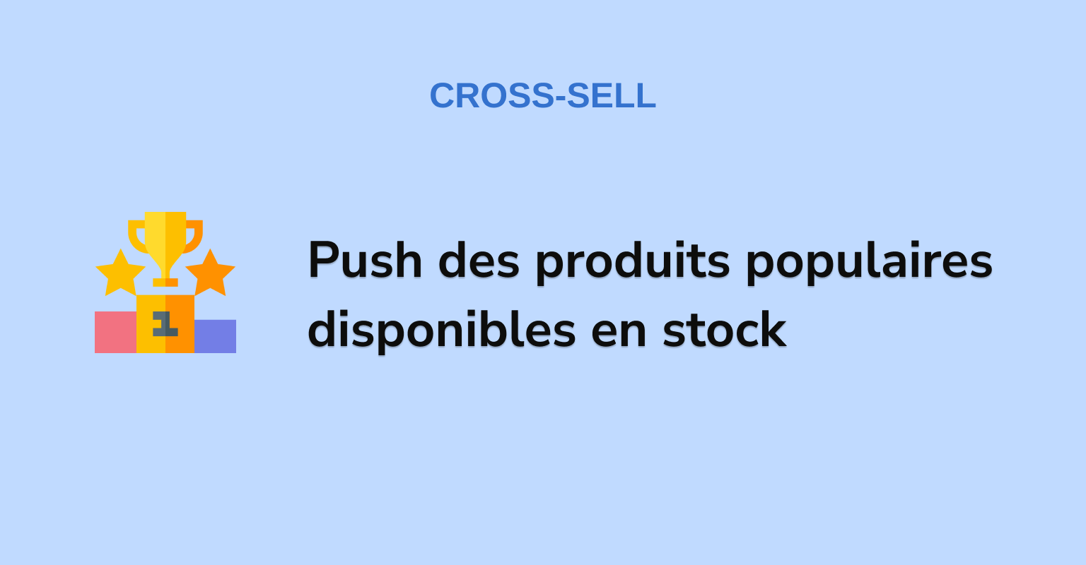 Push popular products in stock
