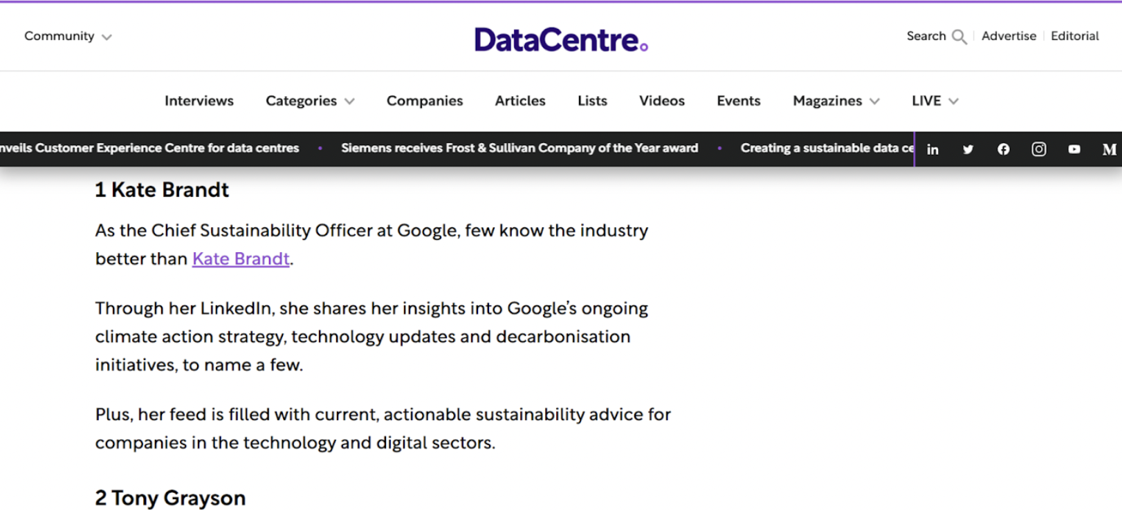 top influenceurs data marketing data centre