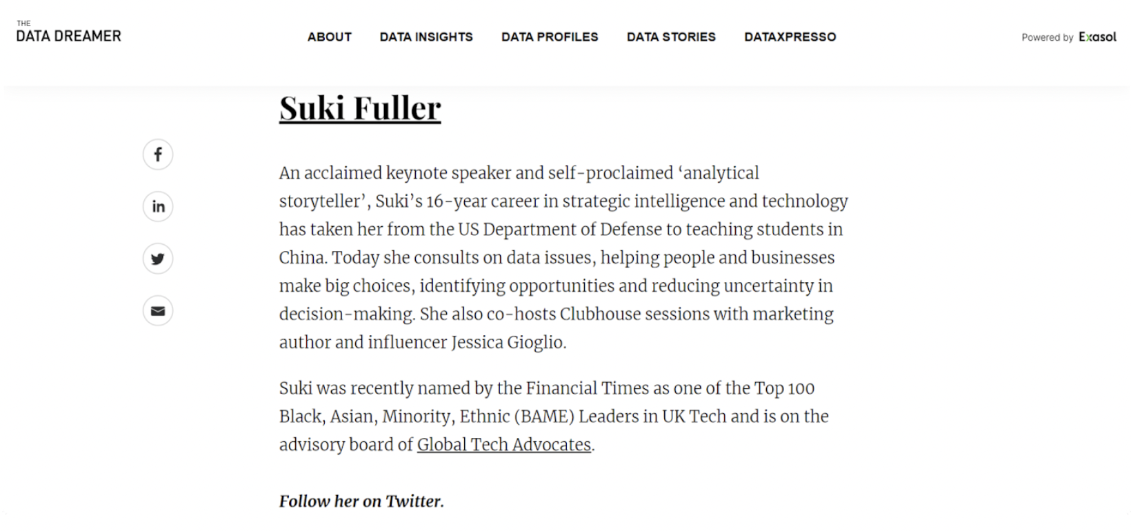 top influenceurs data marketing data dreamer